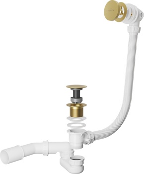 Сифон click-clac для ванн Roxen R70C-G с очисткой через верх - фото