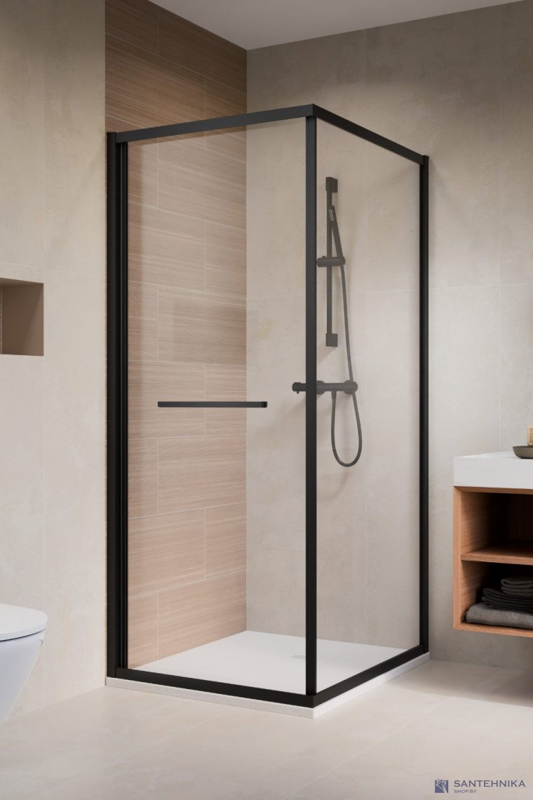 Душевой угол Radaway Alienta CD I Black 80x80 см