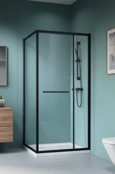 Душевой угол Radaway Alienta CD II Black 90x80 см - фото