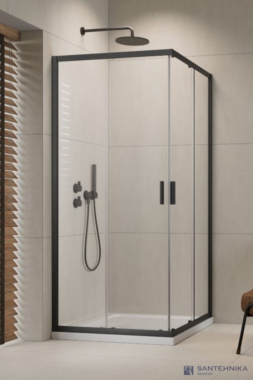 Душевой угол Radaway Alienta GunMetal  C 90x90 см