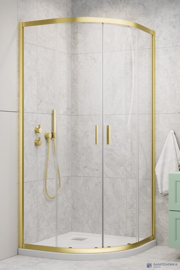 Душевой угол Radaway Alienta Light Gold A 90x90 см