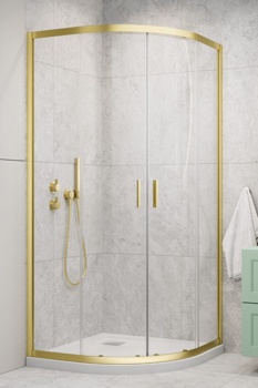 Душевой угол Radaway Alienta Light Gold A 90x90 см - фото