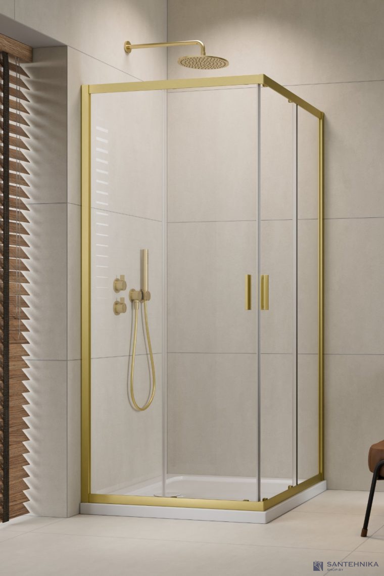 Душевой угол Radaway Alienta Light Gold C 90x90 см