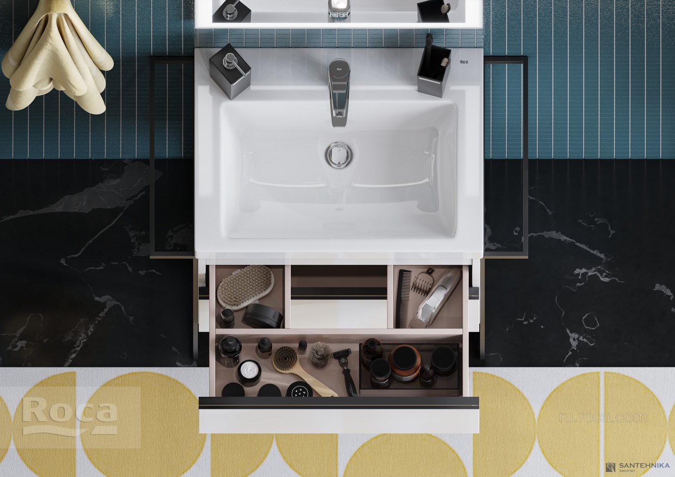 Умывальник мебельный Roca The Gap Plus 60x46 3270M1004