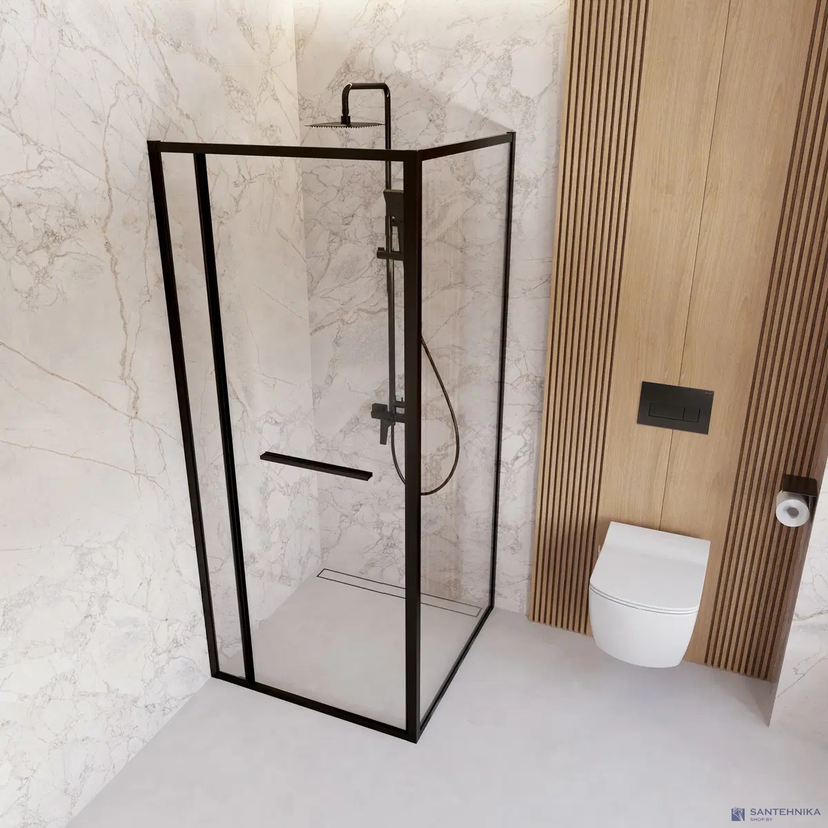 Душевой угол Deante Blur KQB N099P 90x90 см