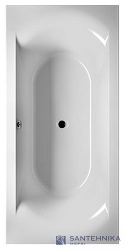 Ванна акриловая прямоугольная Riho Linares 170x75, белая матовая