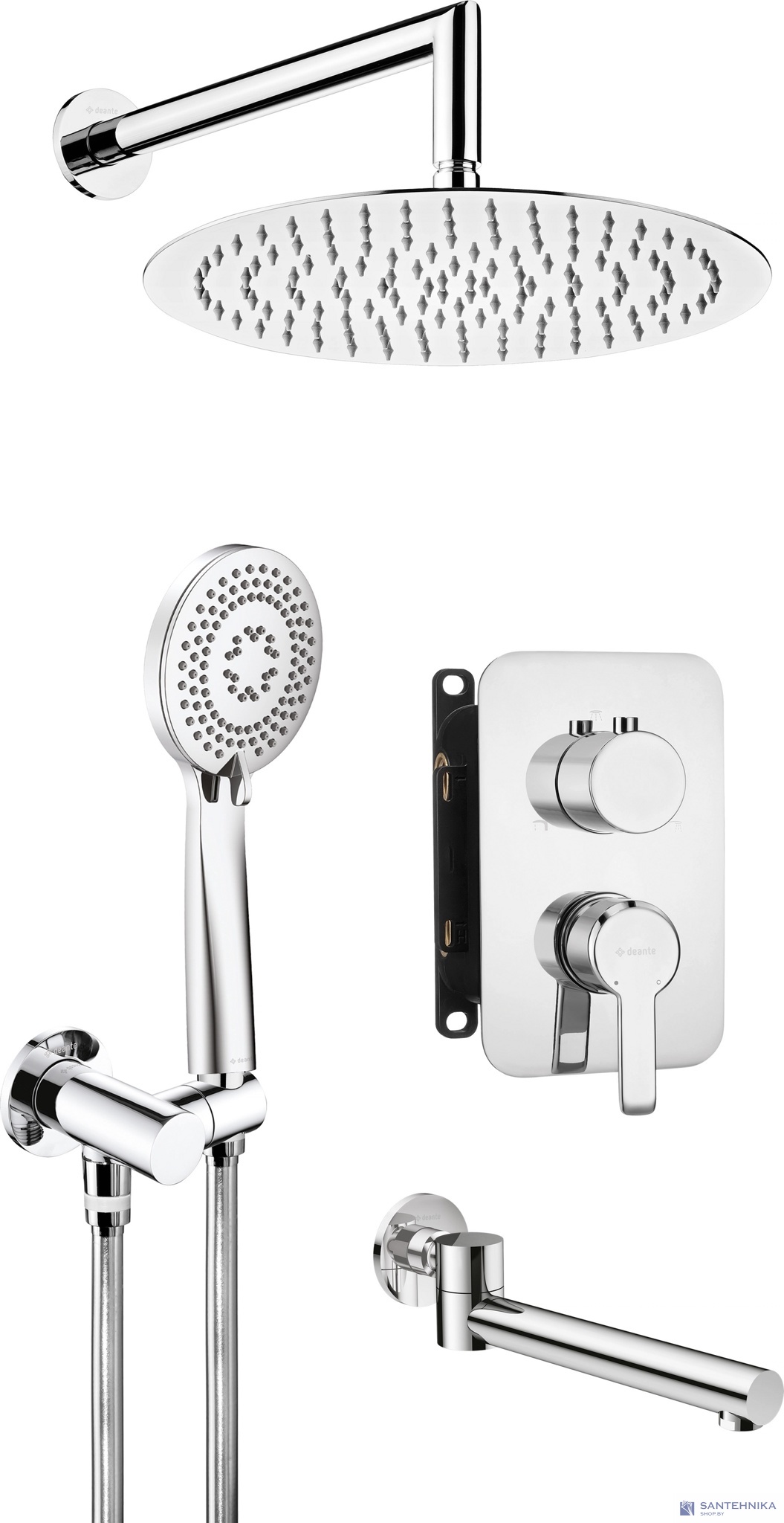 Душевая система 3-х функциональная скрытого монтажа Deante Arnika BXYY0QAM