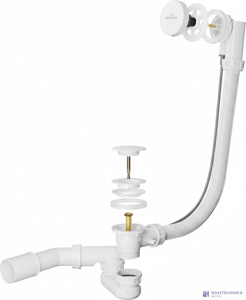 Сифон полуавтомат для ванн Roxen R70A-W