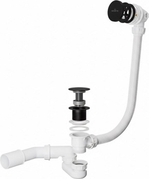 Сифон click-clac для ванн Roxen R70C-B с очисткой через верх - фото