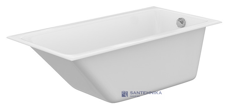 Акриловая прямоугольная ванна Cersanit Crea 150x75