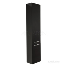 Шкаф-колонна Aquaton Ария подвесная черный глянец 1A134403AA950 - фото