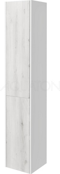 Шкаф - колонна Aquaton Сакура левая ольха наварра, белый глянец 1A219903SKW8(L/R) - фото