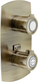Термостат 2-х канальный скрытого монтажа Nobili Sofi SI98102BR - фото