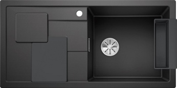 Кухонная мойка Blanco Sity XL 6 S (антрацит, аксессуары лава, с отводной арматурой InFino®) - фото