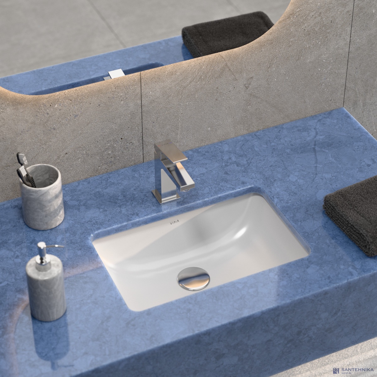 Умывальник мебельный Vitra S20 55x37 (7475B003-0618)