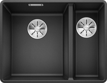 Кухонная мойка Blanco Subline 340/160-F (антрацит, с отводной арматурой InFino®) - фото