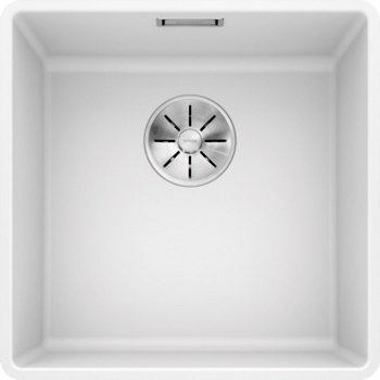 Кухонная мойка Blanco Subline 400-F (белый, с отводной арматурой InFino®) - фото