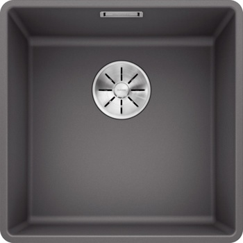 Кухонная мойка Blanco Subline 400-F (темная скала, с отводной арматурой InFino®) - фото
