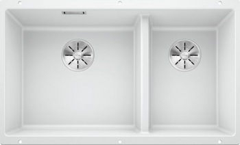 Кухонная мойка Blanco Subline 430/270-U (белый, c отводной арматурой InFino®) - фото