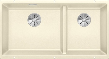 Кухонная мойка Blanco Subline 480/320-U (жасмин, c отводной арматурой InFino®) - фото