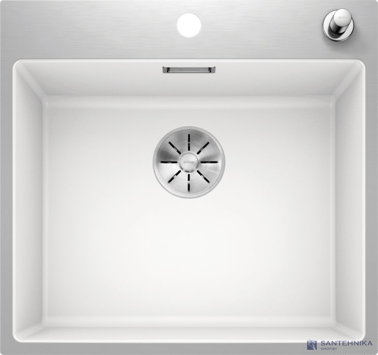 Кухонная мойка Blanco Subline 500-IF/A SteelFrame (белый, с клапаном-автоматом InFino®)