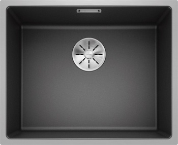 Кухонная мойка Blanco Subline 500-IF SteelFrame (антрацит, с отводной арматурой InFino®) - фото