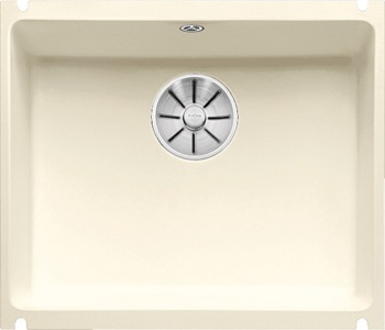 Кухонная мойка Blanco Subline 500-U керамика (глянцевый магнолия, с отводной арматурой InFino®) - фото