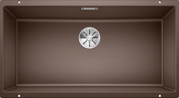 Кухонная мойка Blanco Subline 800-U (кофе, c отводной арматурой InFino®) - фото