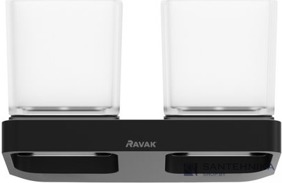 Двойной стакан для зубных щеток Ravak 10° TD 220.20