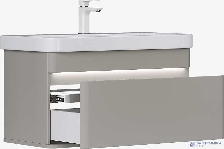 Тумба под умывальник Equil Elegante 80.1Y подвесная, Амарок/Белый