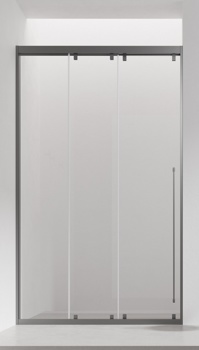 Душевая дверь в нишу Adema Skil Tehno L-120 см, прозрачная - фото