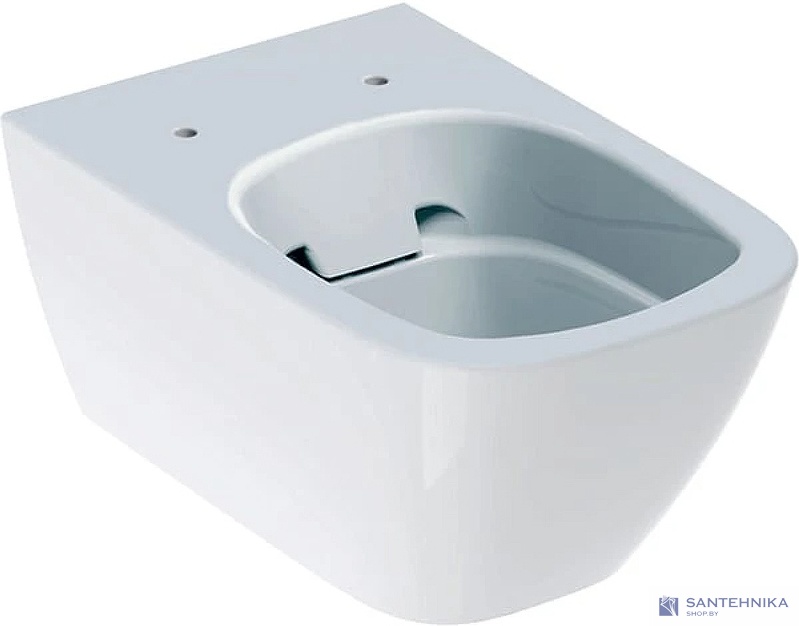 Унитаз Geberit Smyle Square Rimfree 500.685.01.2 подвесной с крышкой Soft