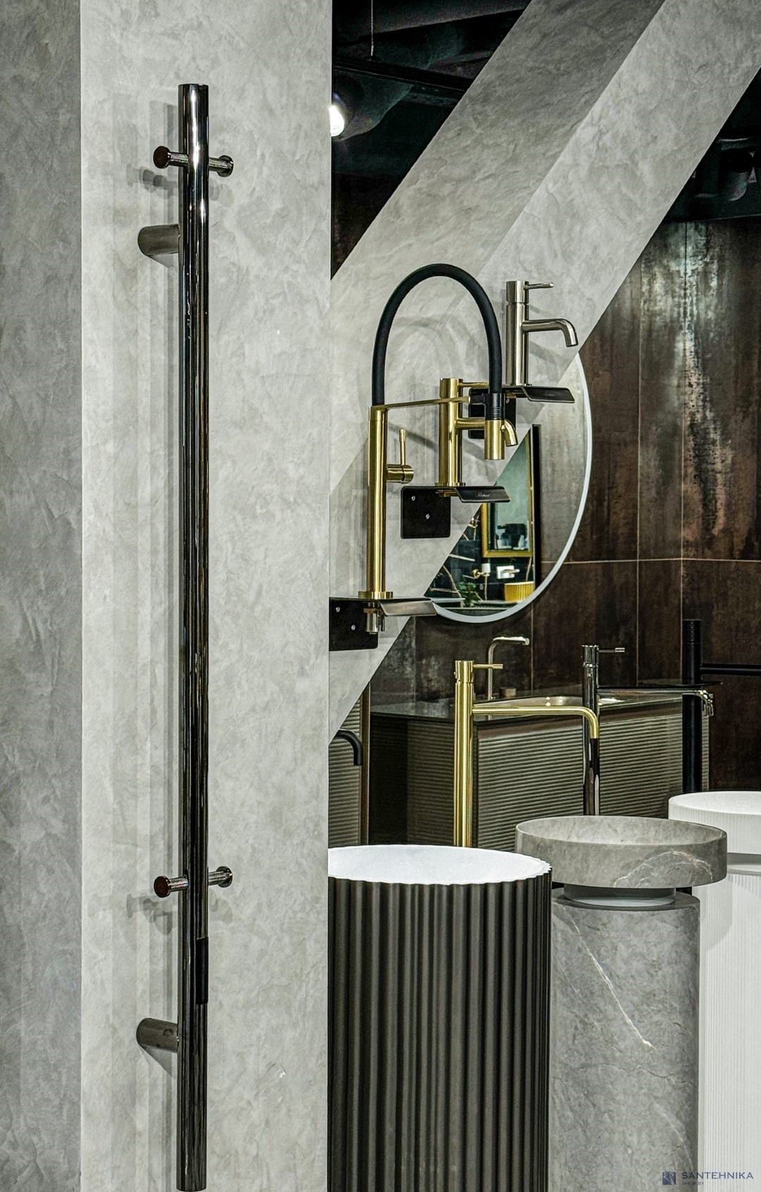 Полотенцесушитель электрический Boheme Uno 726-SGM, графит глянец