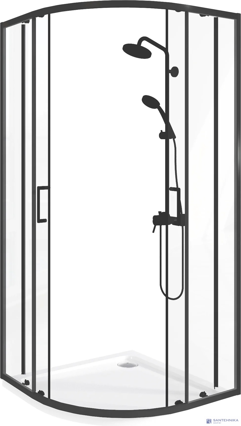 Душевой угол GooD DooR Lite R-80-C-B