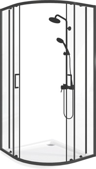 Душевой угол GooD DooR Lite R-90-C-B - фото2