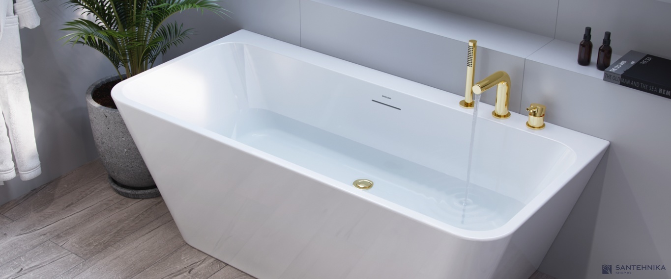 Акриловая ванна отдельностоящая пристенная Excellent Lila 2.0 160x73