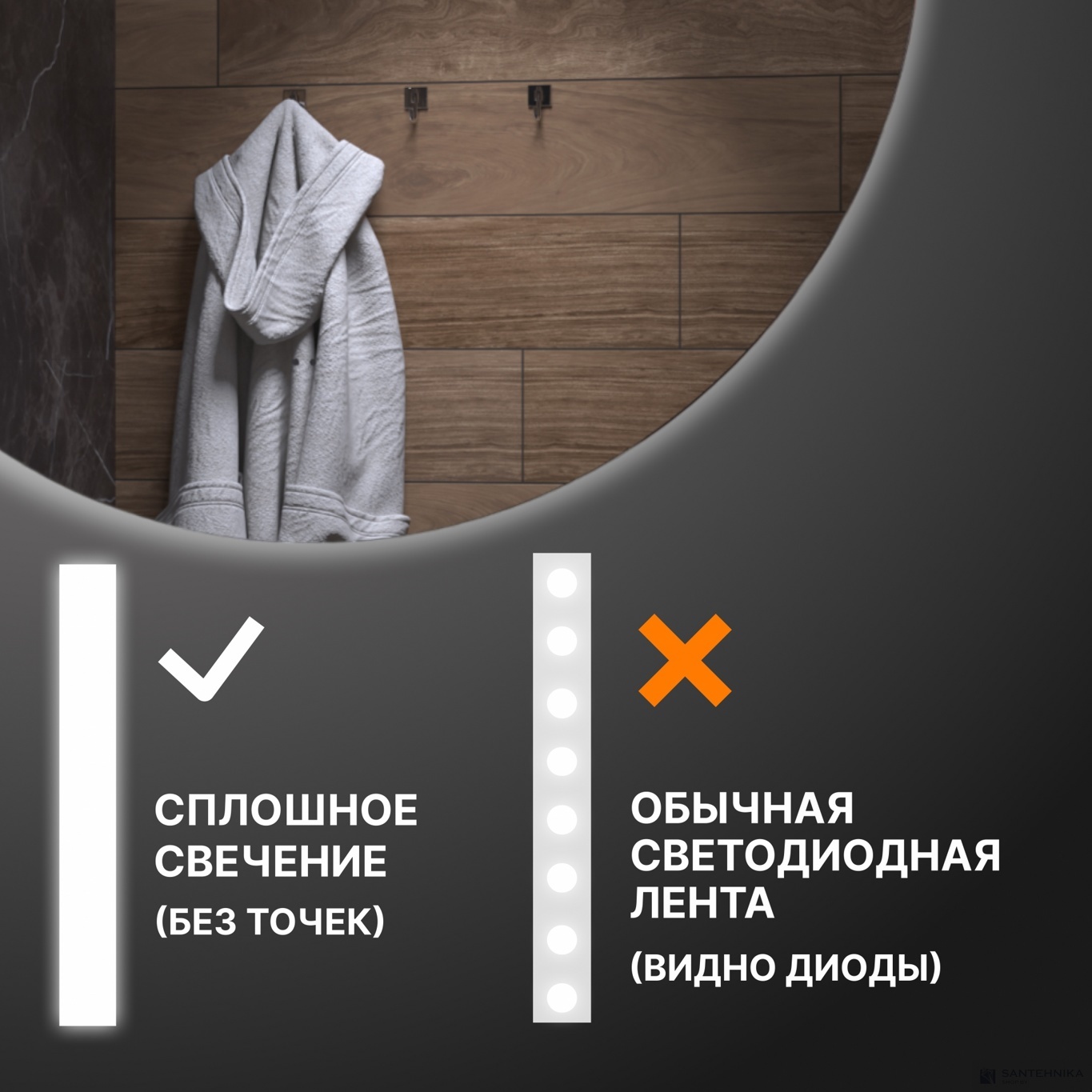 Зеркало Vigo Otti Comfort 600