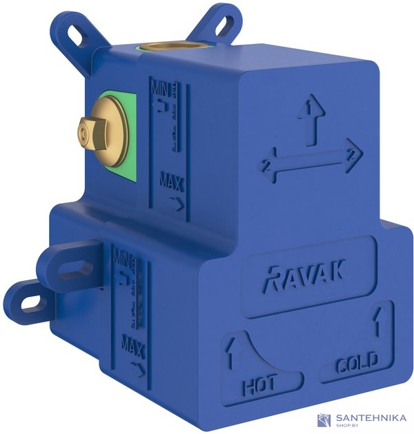 Корпус для смесителей скрытого монтажа Ravak R-box вертикальный O2 RB 07E.50