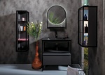 Мебель для ванной комнаты Armadi Art Loft 80 см black - фото