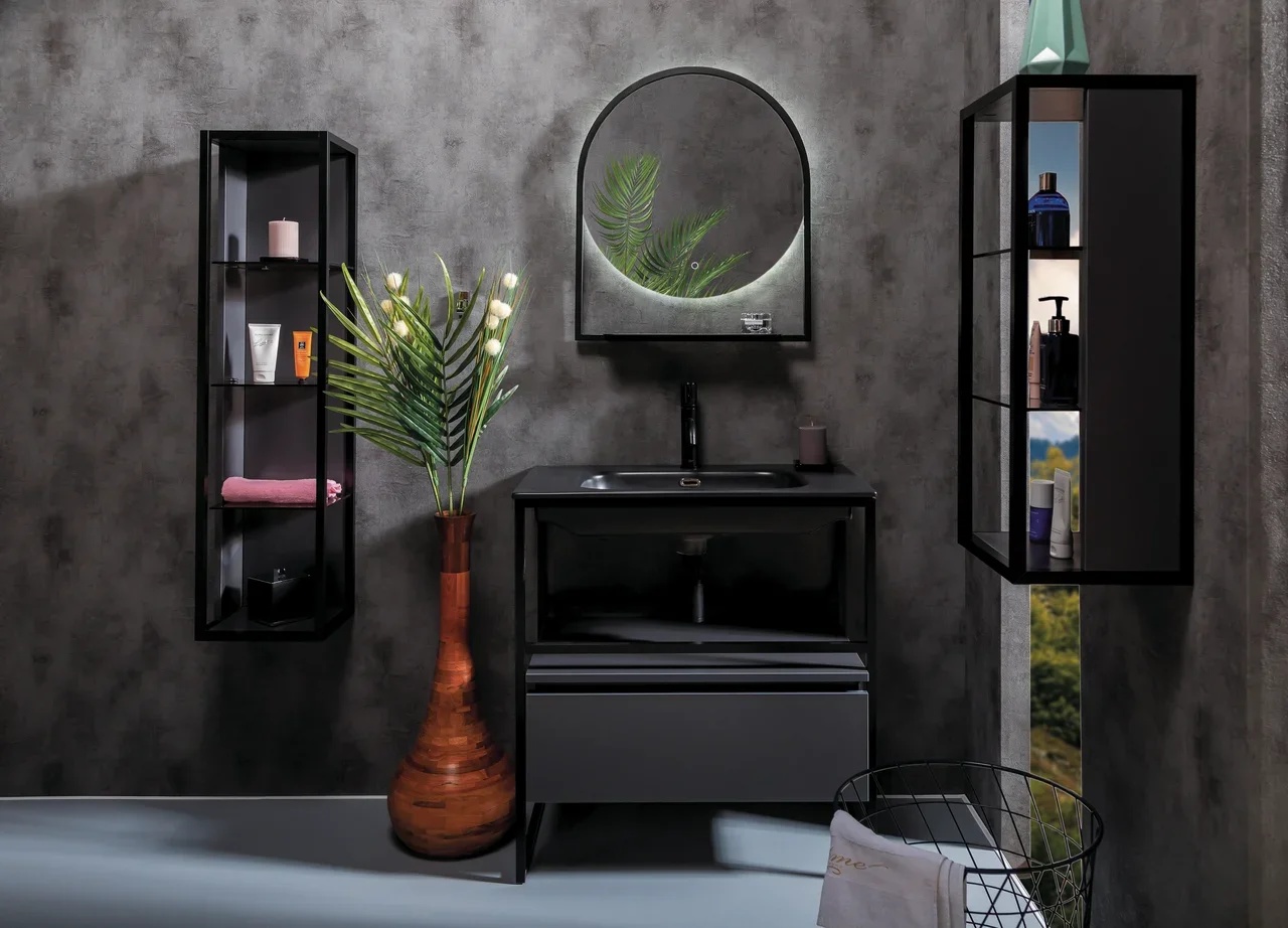 Мебель для ванной комнаты Armadi Art Loft 80 см black