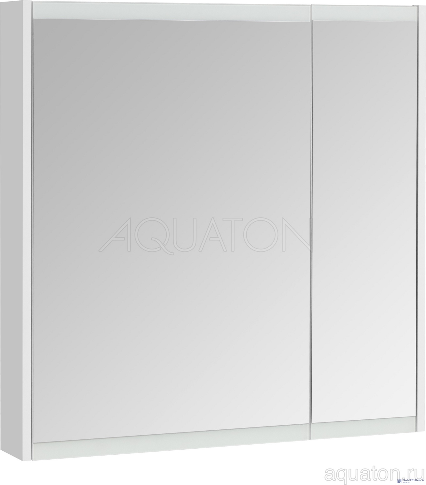 Зеркальный шкаф Aquaton Нортон 80 белый 1A249202NT010