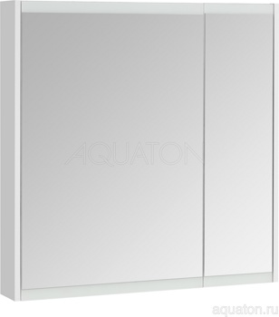 Зеркальный шкаф Aquaton Нортон 80 белый 1A249202NT010 - фото