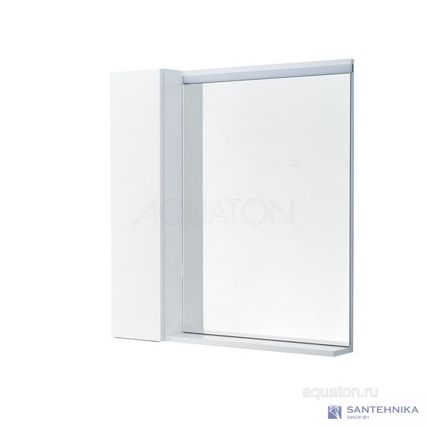 Зеркальный шкаф Aquaton Рене 80 белый, грецкий орех 1A222502NRC80