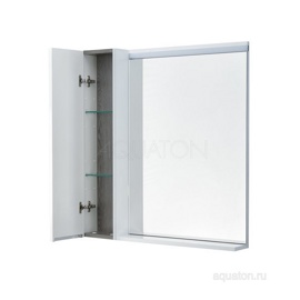 Зеркальный шкаф Aquaton Рене 80 белый, грецкий орех 1A222502NRC80 - фото2
