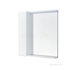 Зеркальный шкаф Aquaton Рене 80 белый, грецкий орех 1A222502NRC80 - фото