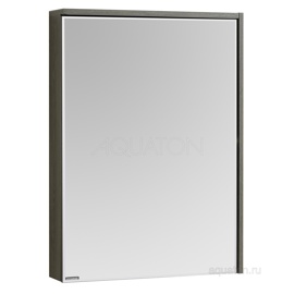 Зеркальный шкаф Aquaton Стоун 60 грецкий орех 1A231502SXC80 - фото