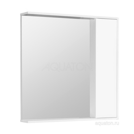 Зеркальный шкаф Aquaton Стоун 80 белый 1A228302SX010 - фото