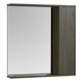 Зеркальный шкаф Aquaton Стоун 80 грецкий орех 1A228302SXC80 - фото