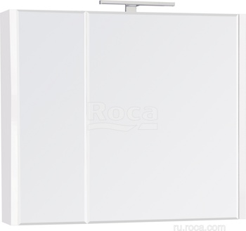 Зеркальный шкаф Roca Etna 80 белый глянец 857304806 - фото