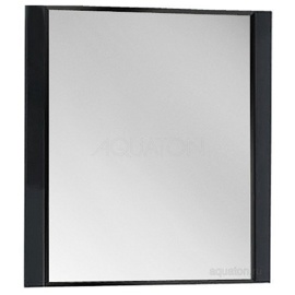 Зеркало Aquaton Ария 80 черный глянец 1A141902AA950 - фото